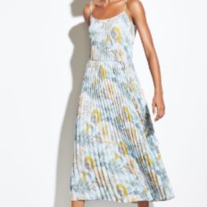 Vince Marine Garden Pleated Cami Dress (with tags)